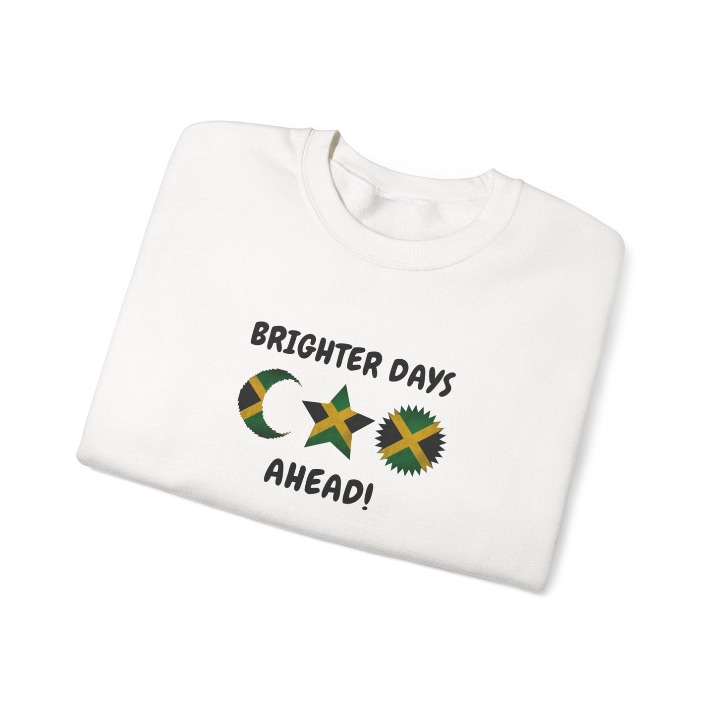 Jamaican Sun Moon Star Brighter Days Ahead Sweatshirt