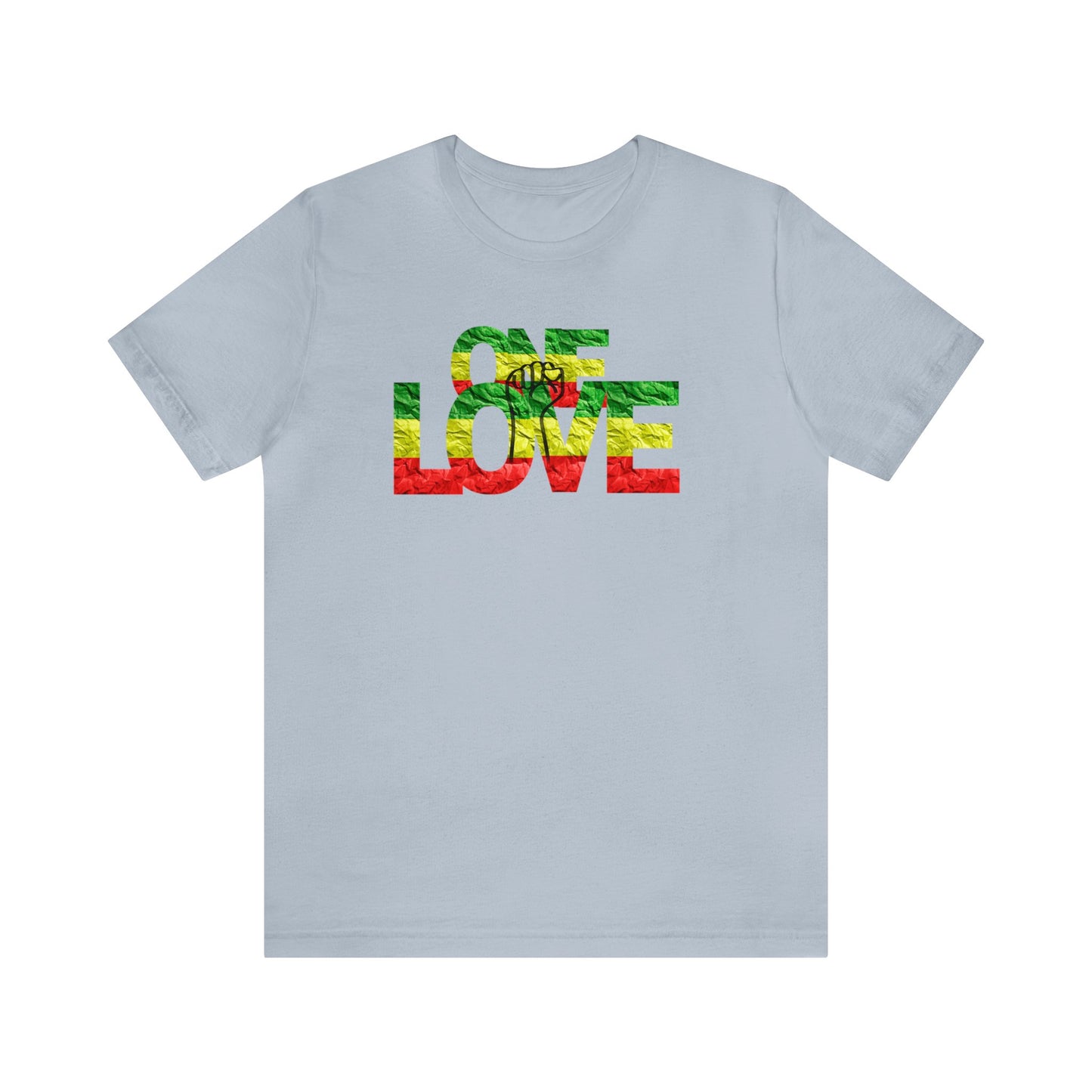 ONE LOVE AND POWER ROOTS COLOR STATEMENT T SHIRT