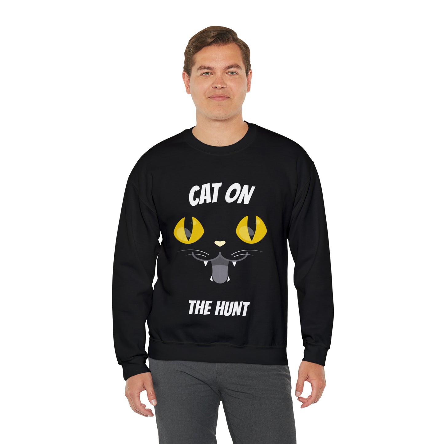 SCARY CAT HALLOWEEN SWEATSHIRT