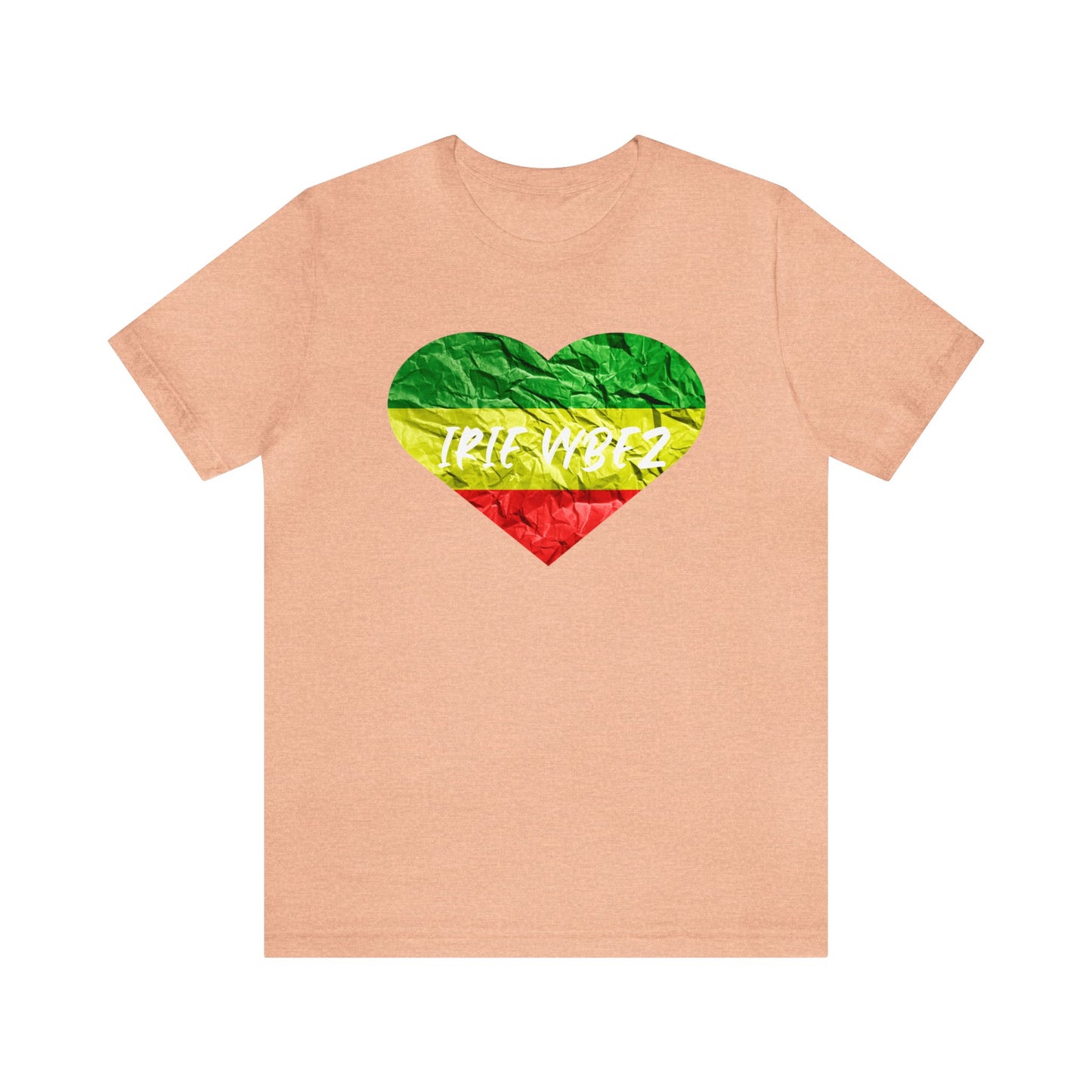 RED GREEN AND GOLD IRIE VYBE CREWNECK T SHIRT