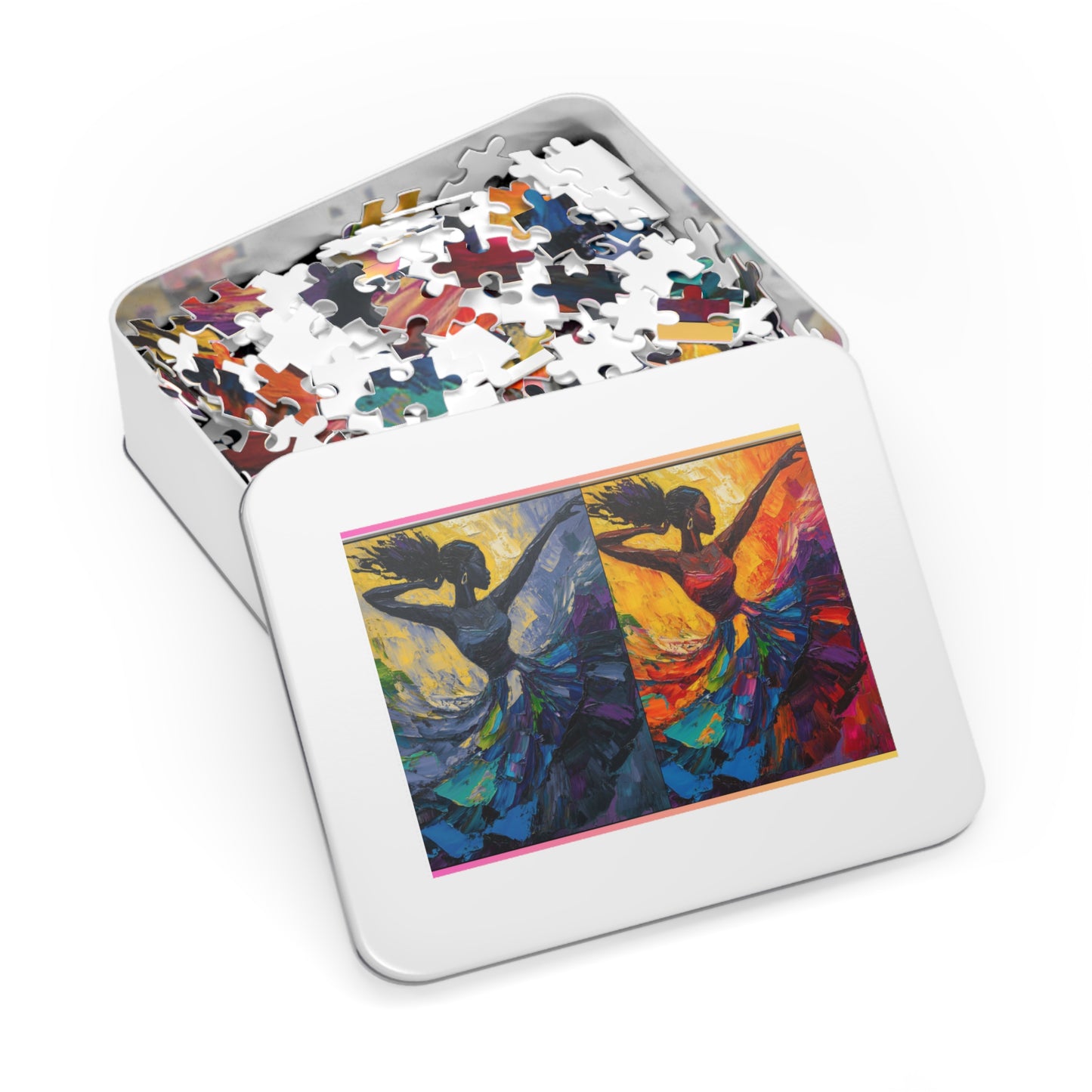 Colorful Dancer Jigsaw Puzzle  Art Puzzle with Tin