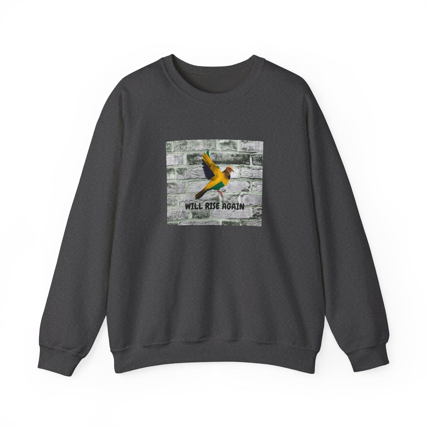 Will Rise Again Graphic Bird Jamaica support Crewneck Shirt