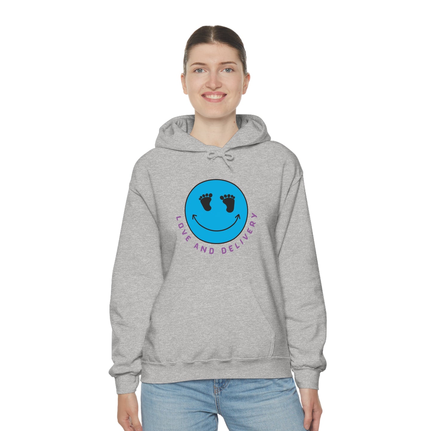 LOVE AND DELIVERY L & D NURSES HOODIE GIFT