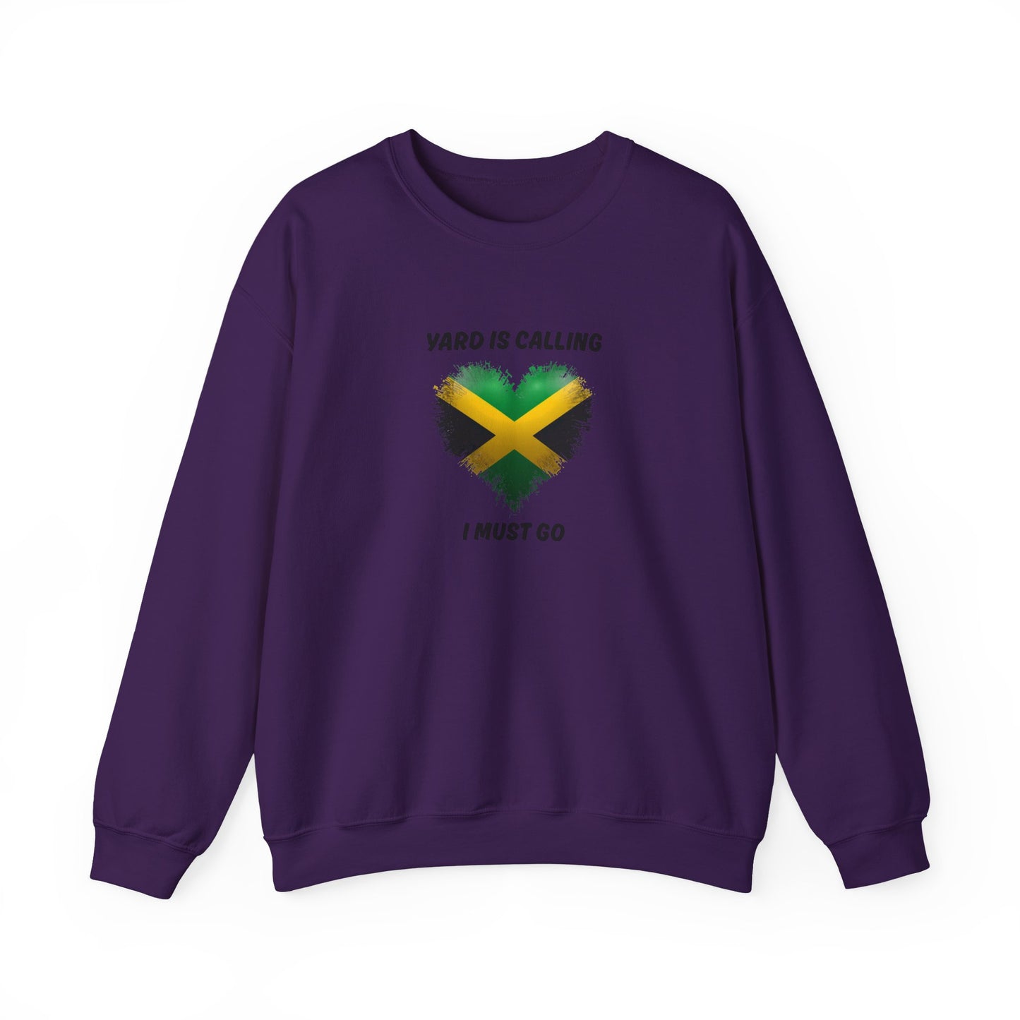 Jamaica Heart Sweatshirt - "Yard Is Calling I Must Go" Crewneck