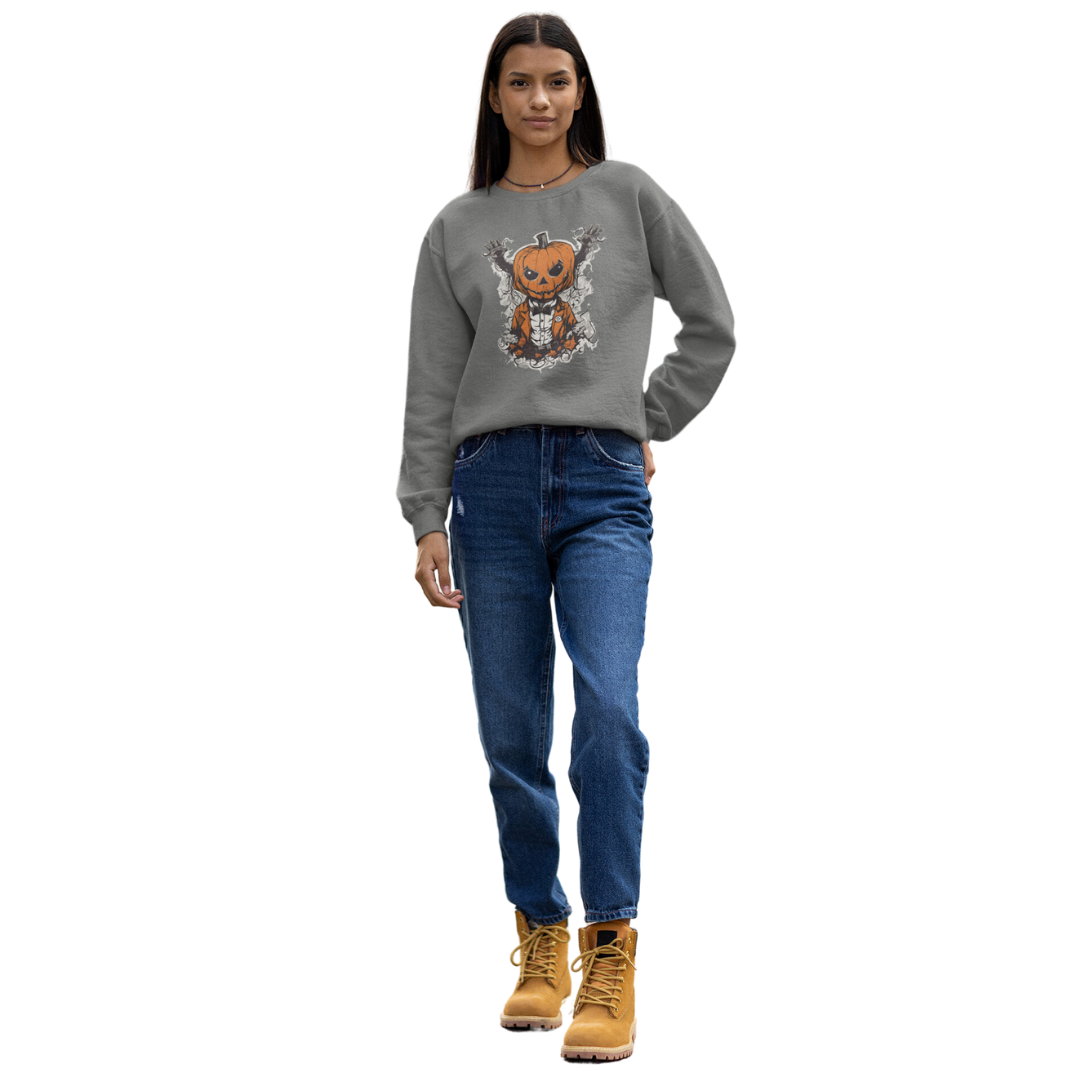 CREEPY PUMPKIN HALLOWEEN SWEATSHIRT GIFT