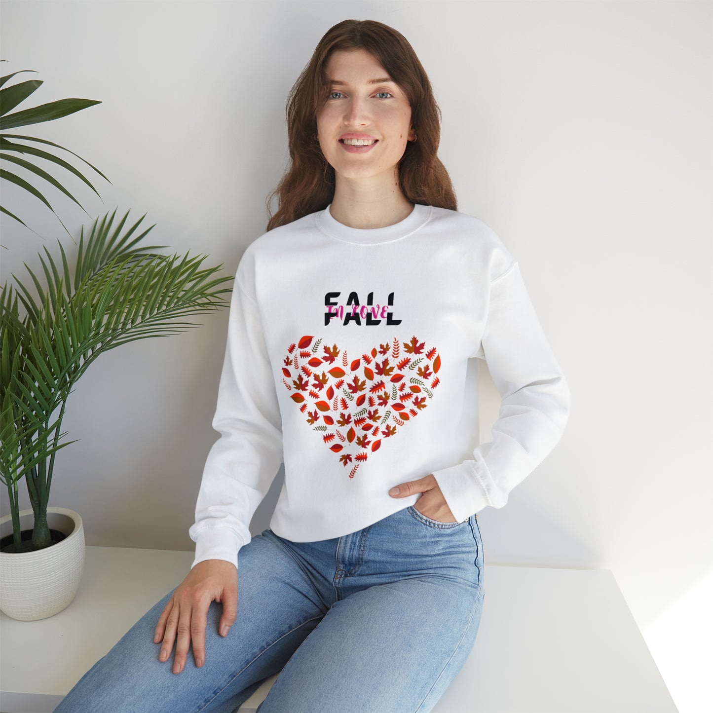 FALL IN LOVE UNISEX SWEATSHIRT FALL GIFT