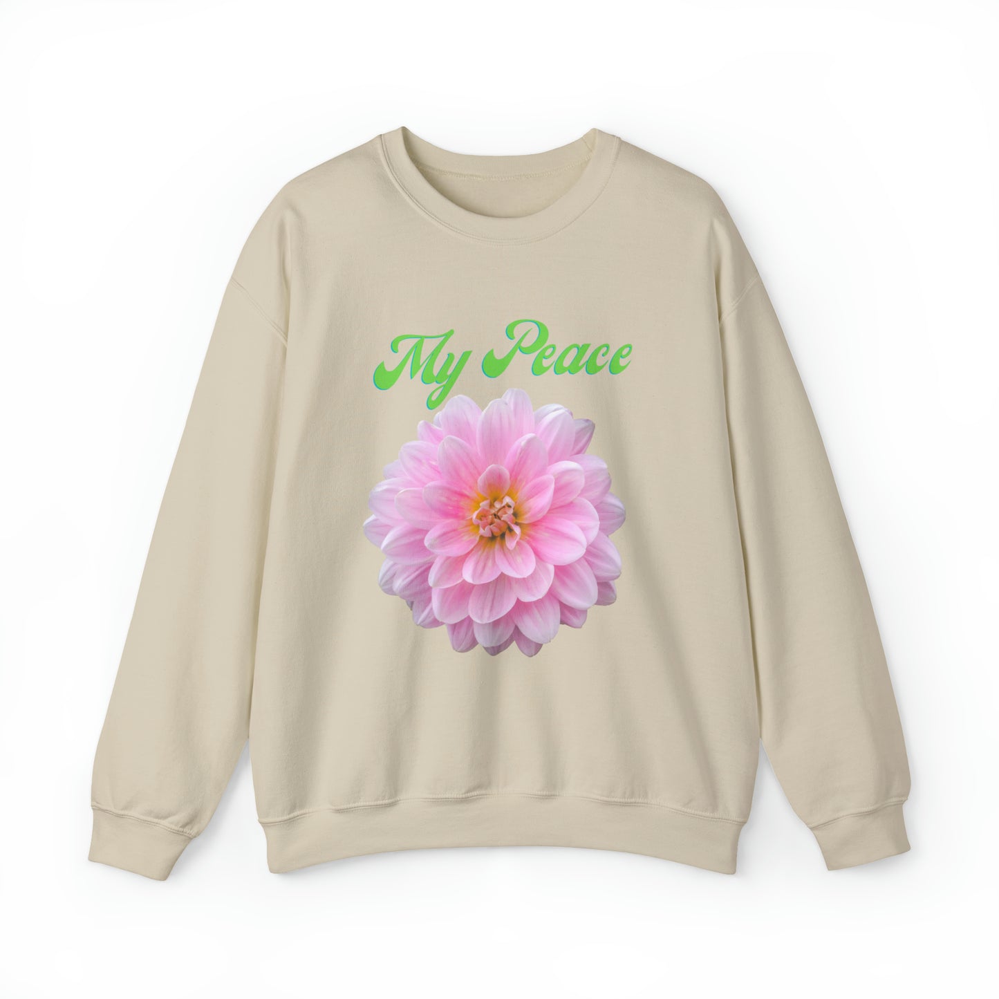 Pink Peony Design Crewneck Sweatshirt Gift