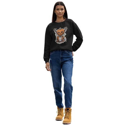 CREEPY PUMPKIN HALLOWEEN SWEATSHIRT GIFT