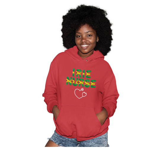 IRIE NURSE HOODED SWEATSHIRT GIFT FOR JAMAICAN NURSES