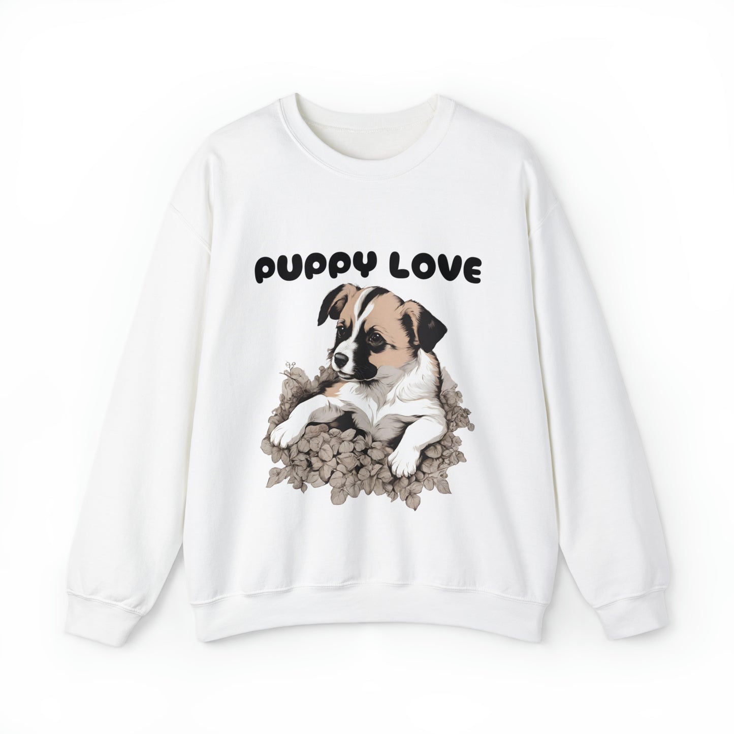 Puppy Love Puppy Pic Design Crewneck Sweatshirt