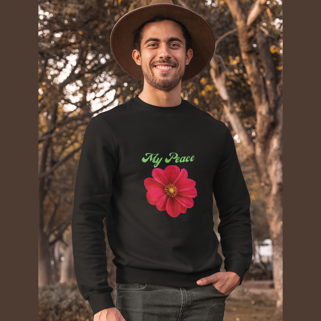 Red Flower design Statement sweatshirt Gift