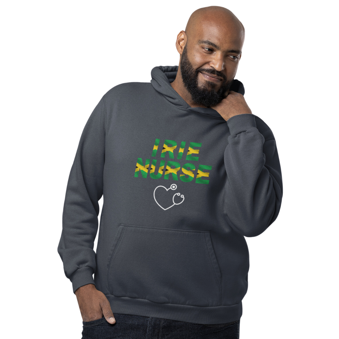 IRIE NURSE HOODED SWEATSHIRT GIFT FOR JAMAICAN NURSES