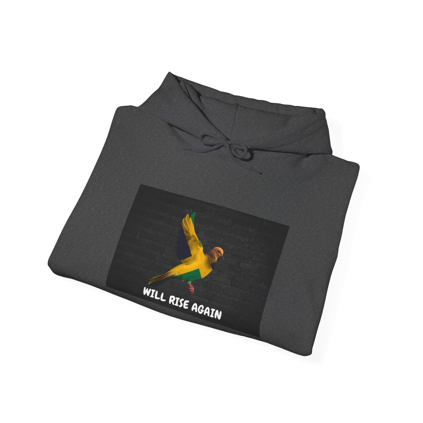 Bird Hoodie — 'Will Rise Again' Inspirational Graphic Sweatshirt