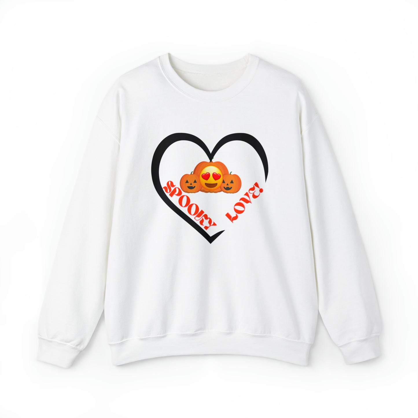 SPOOKY LOVE PUMPKIN THEME HALLOWEEN SWEATSHIRT GIFT