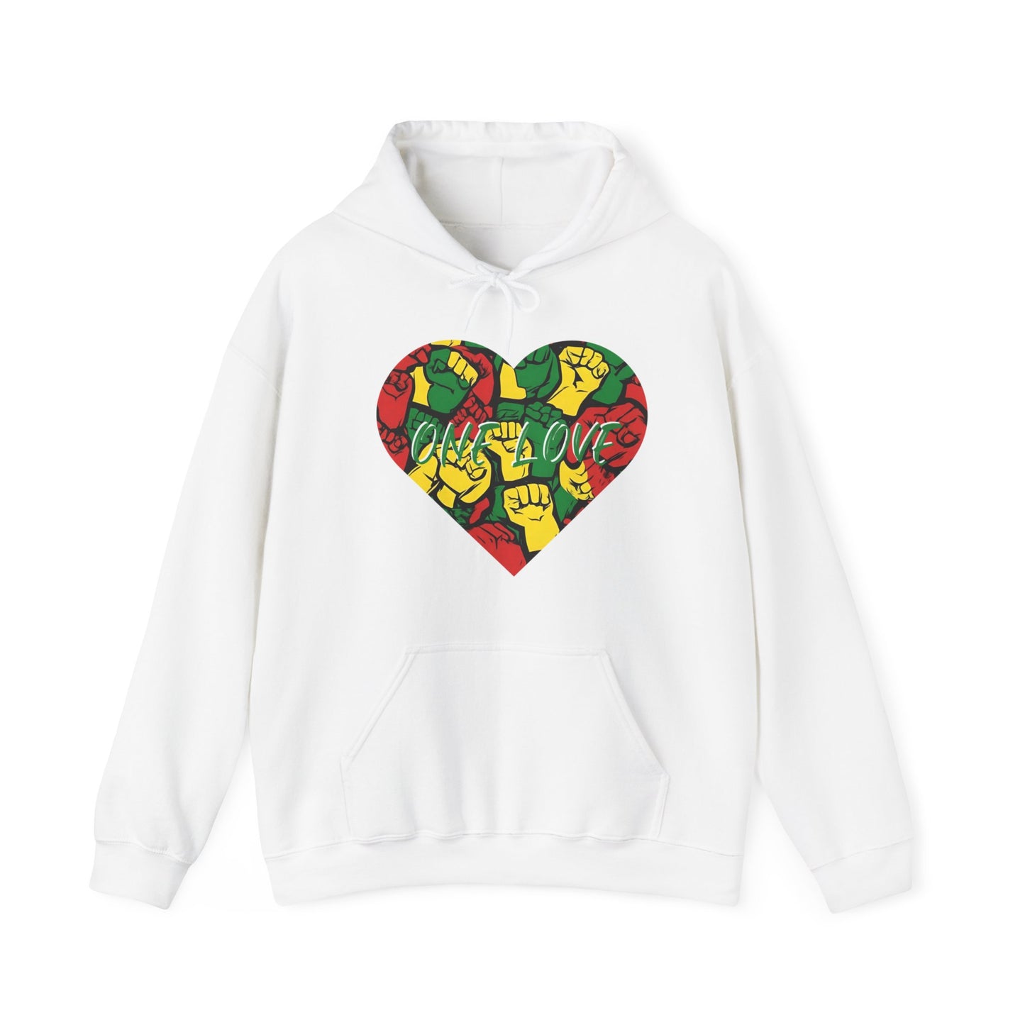 ONE LOVE FIST DESIGN HOODIE GIFT