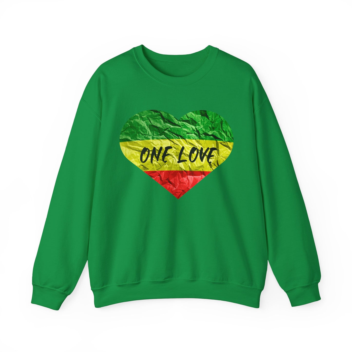 ONE LOVE ROOTS HEART  DESIGN SWEATSHIRT