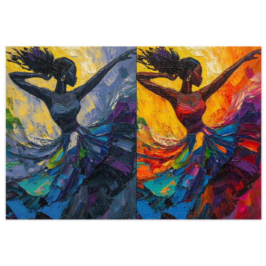 Colorful Dancer Jigsaw Puzzle  Art Puzzle with Tin