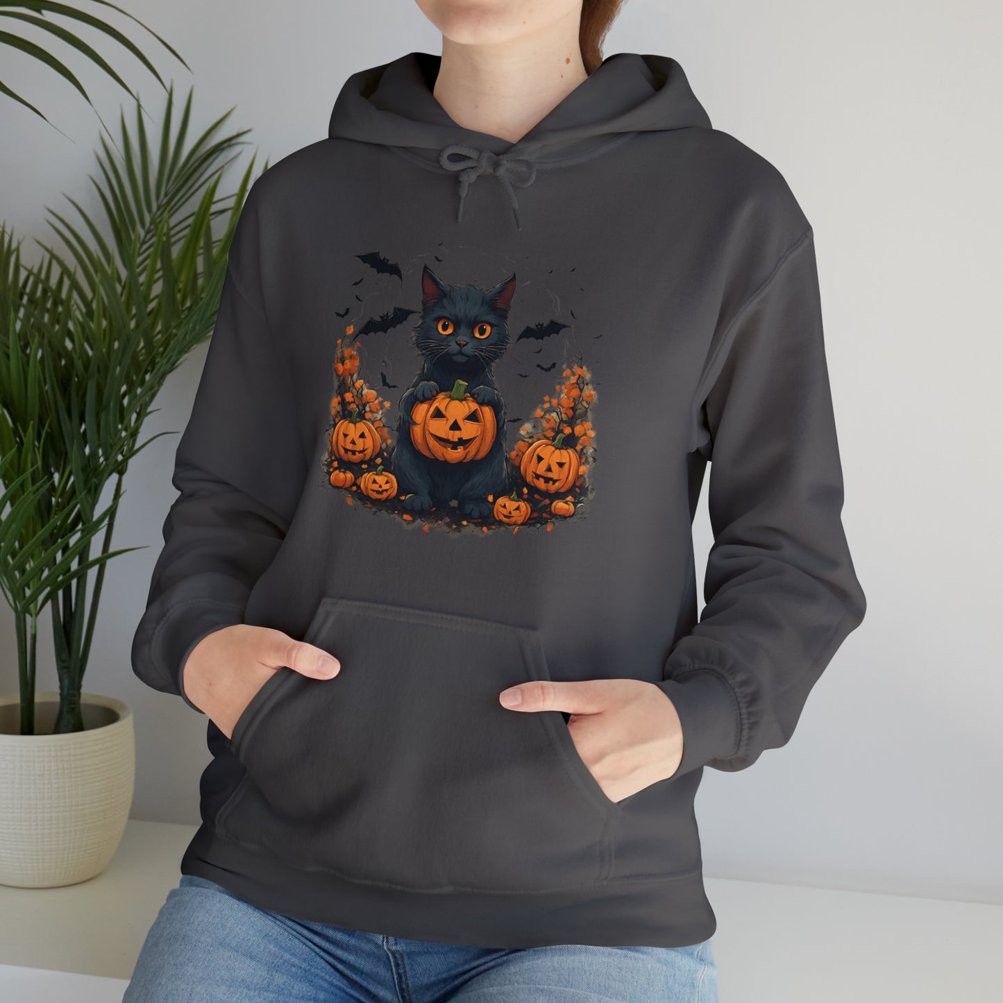 BLACK CAT HALLOWEEN HOODIE GIFT