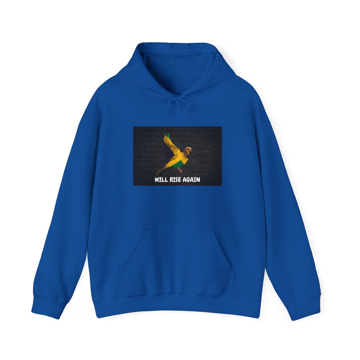Bird Hoodie — 'Will Rise Again' Inspirational Graphic Sweatshirt
