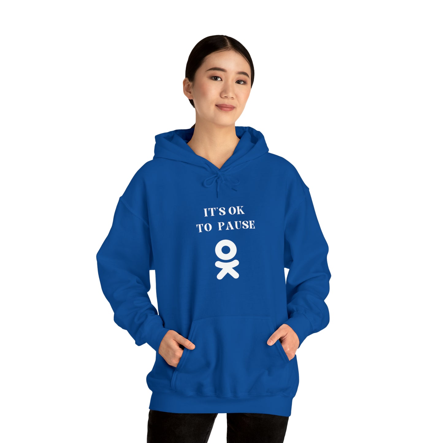 It's ok to pause hooded sweatshirt gift  inspirational words  hoodie gift to encourage. sweatshirt gifts for friends