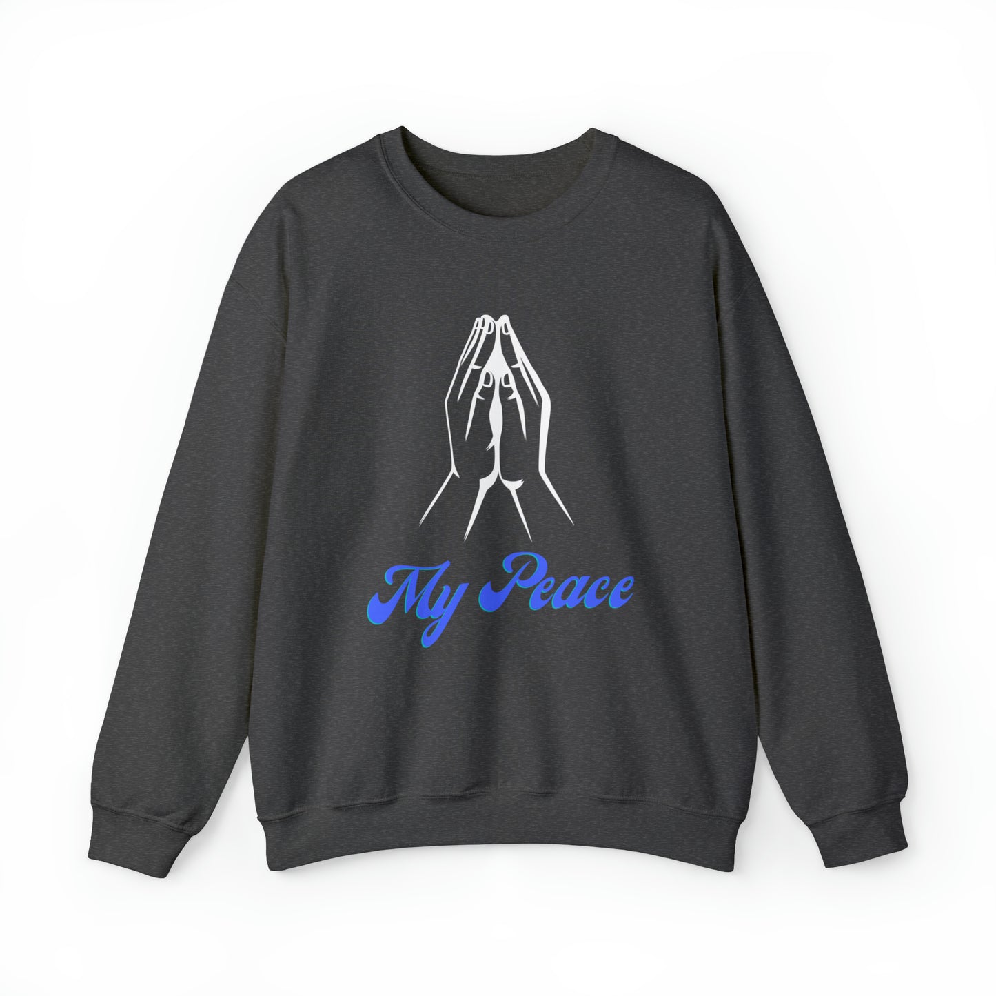 Praying Hands design crewneck sweatshirt