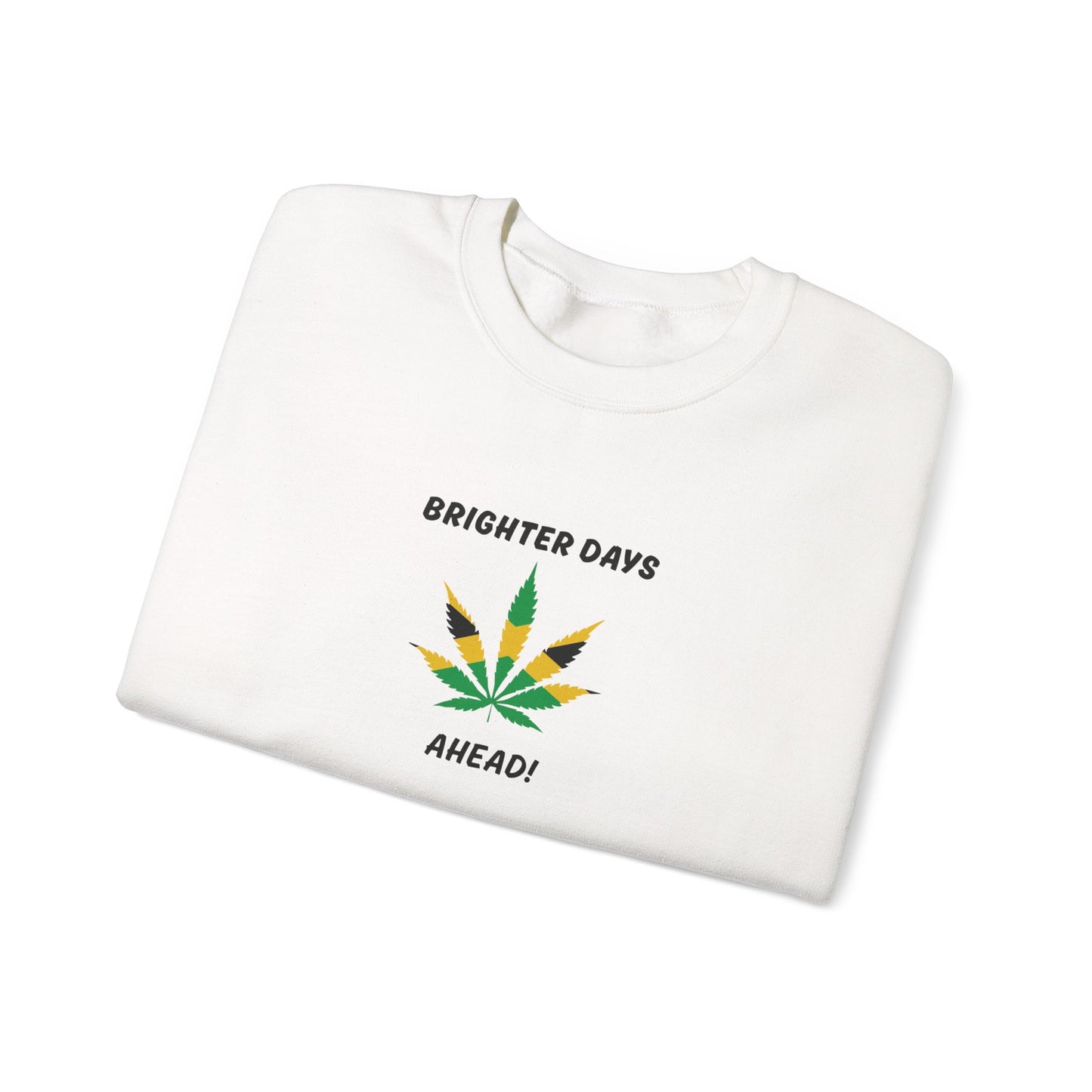 Brighter Days Ahead Jamaican Herbal Leaf Graphic Crewneck