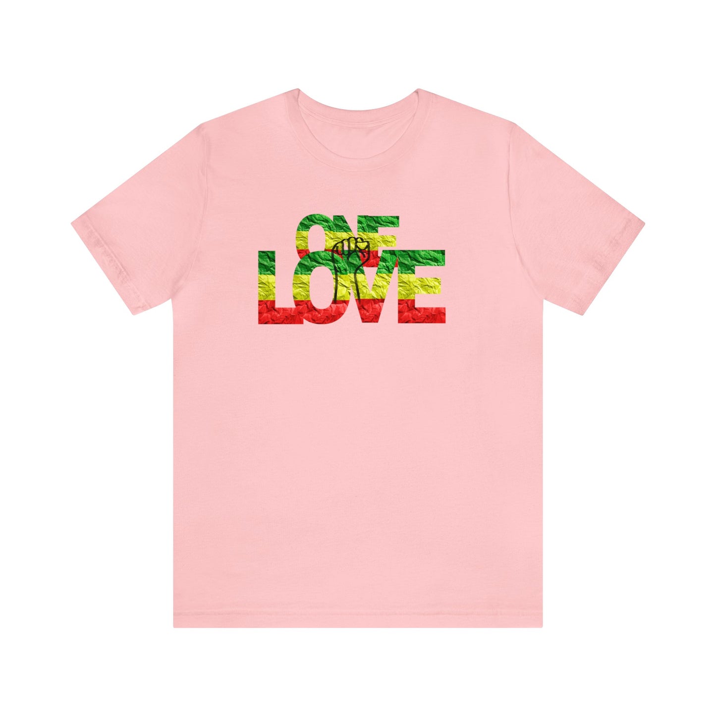 ONE LOVE AND POWER ROOTS COLOR STATEMENT T SHIRT