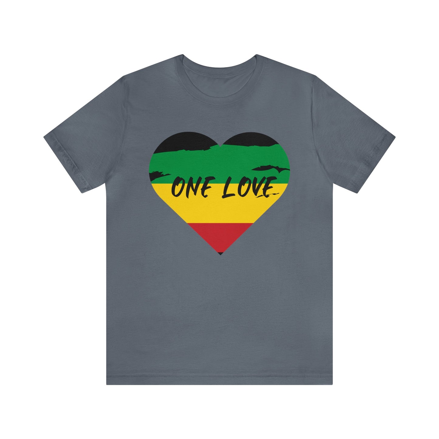 ONE LOVE RASTAH DESIGN UNISEX TEE SHIRT