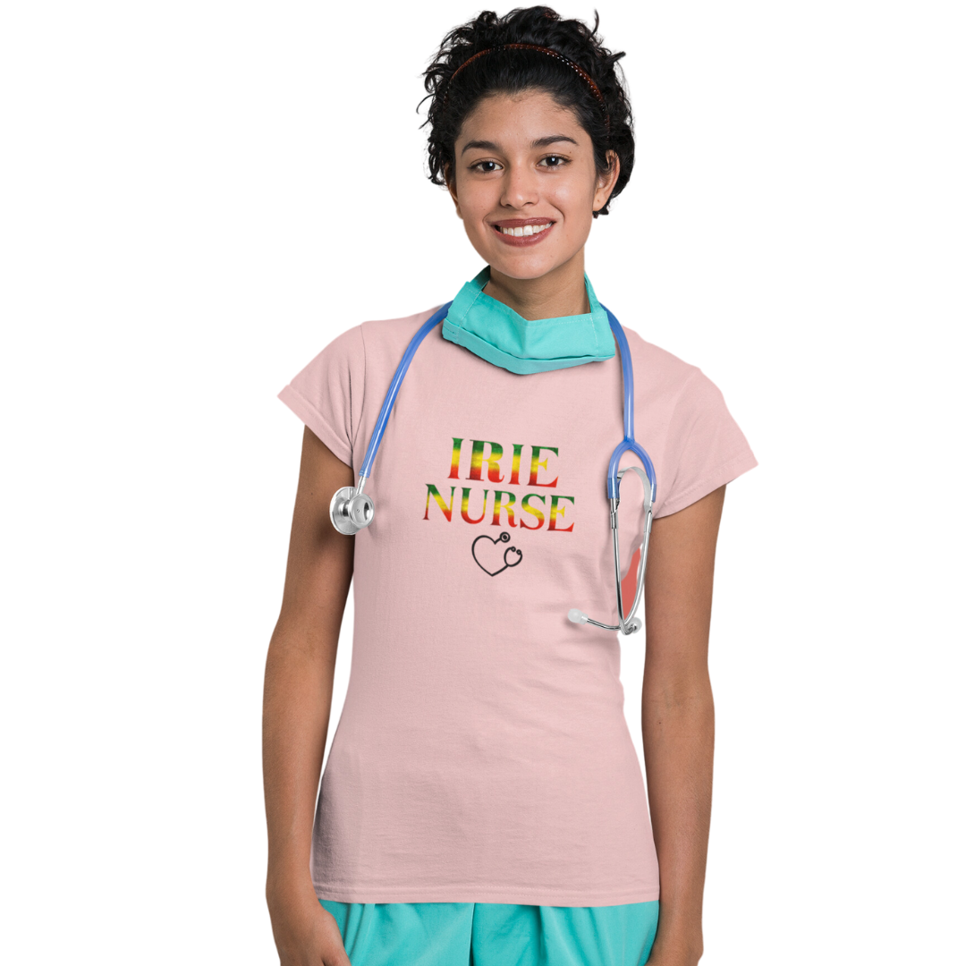 IRIE NURSE TSHIRT GIFTS FOR CARIBBEAN NURSES