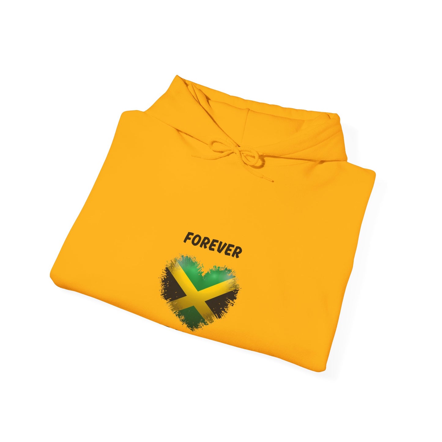 Forever Home Sweet Home Jamaican Flag Heart Hoodie Pullover