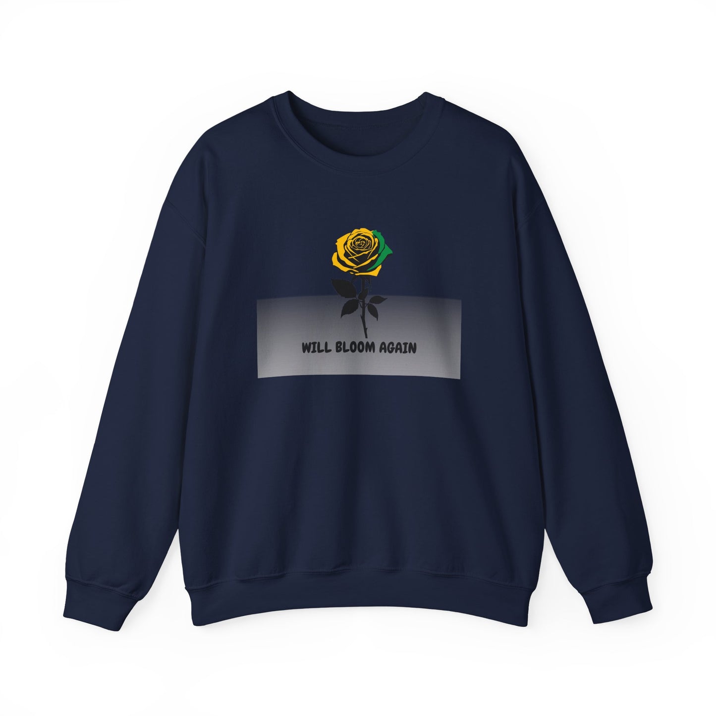 Will Bloom Again Jamaican Theme  Inspirational Rose Flower Pullover Gift