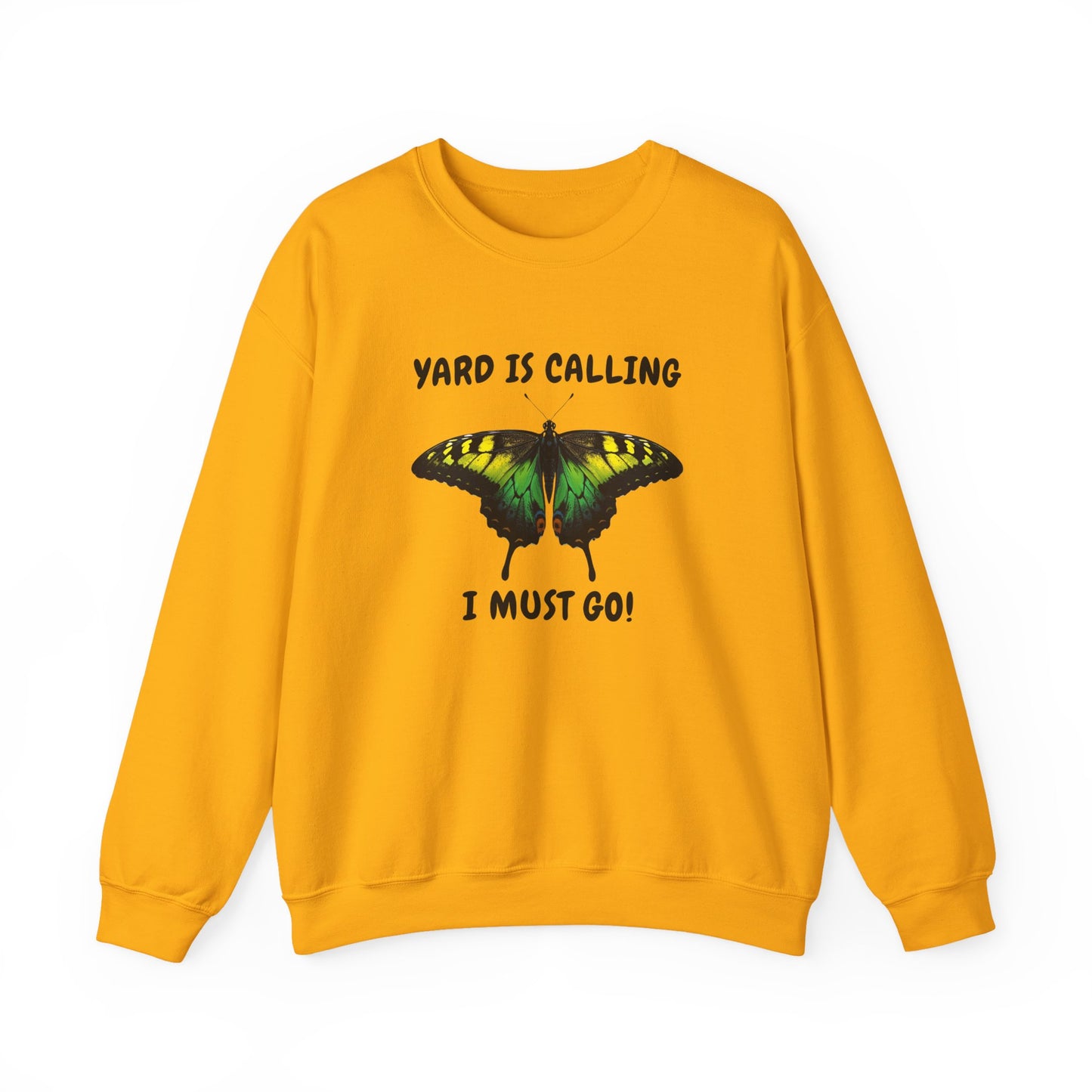 Jamaican Monarch Butterfly Yard Is Calling Garden  Crewneck