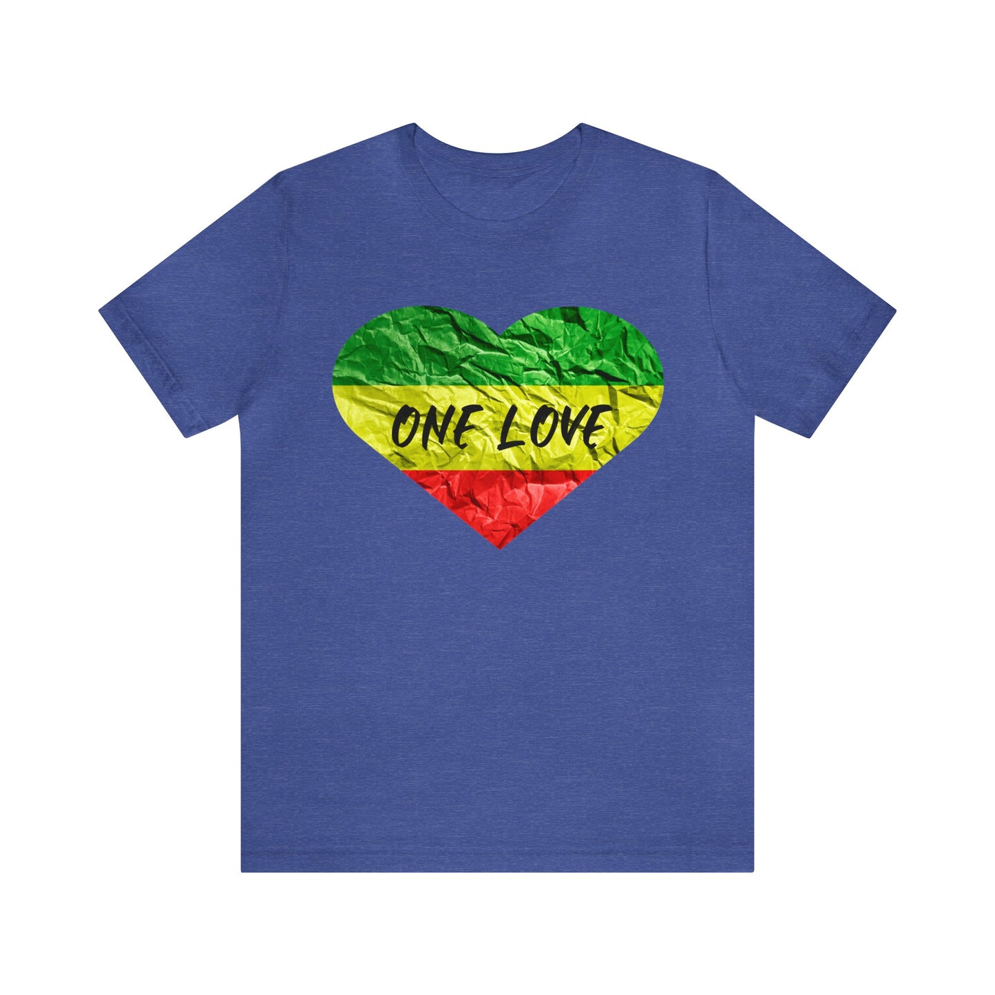 ONE LOVE ROOTS REGGAE CREWNECK T SHIRT