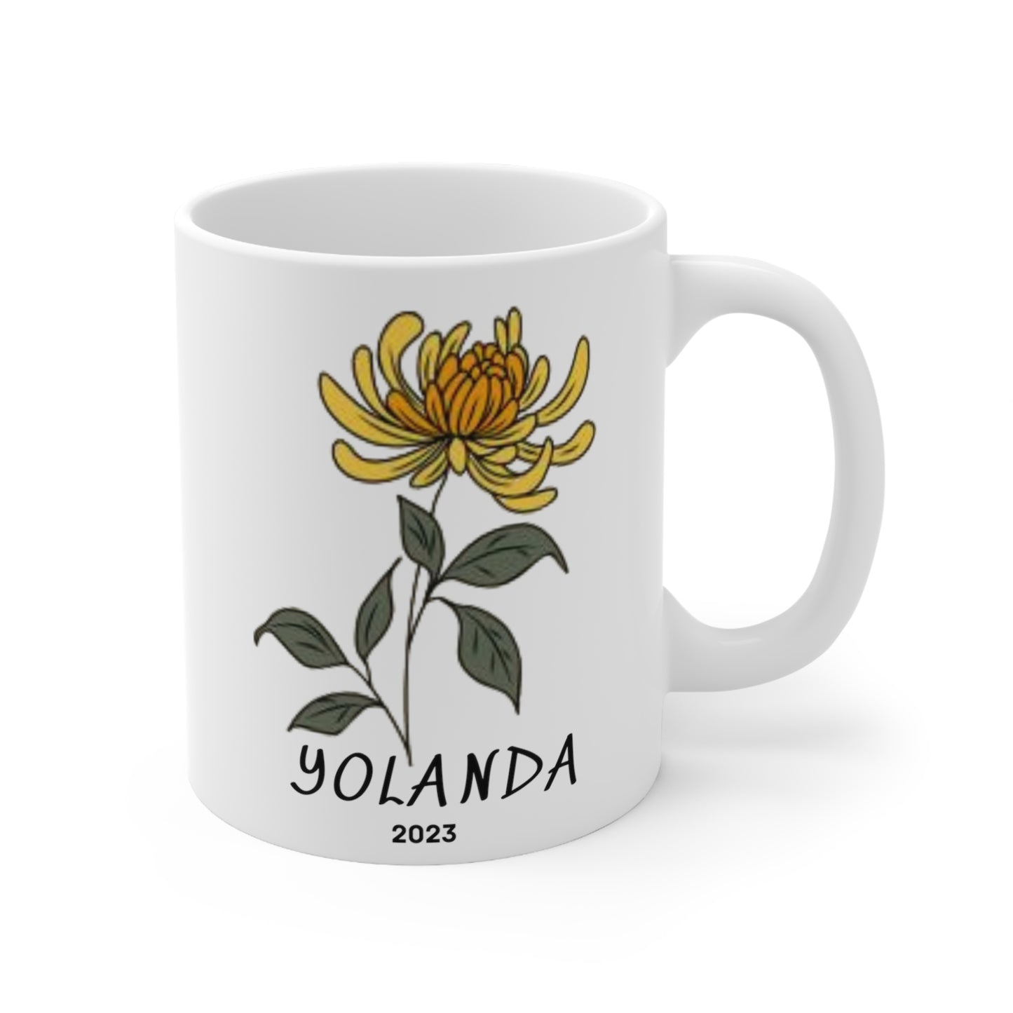 Birth Month flower mug (November)