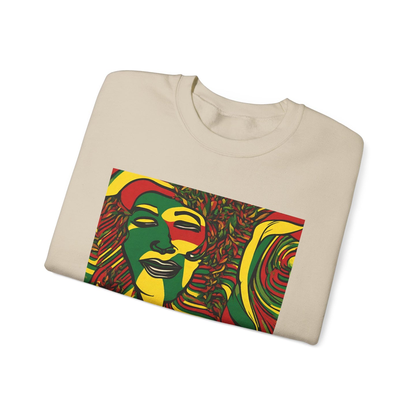 GRAPHIC RASTAH ART DESIGN CREWNECK SWEATSHIRT