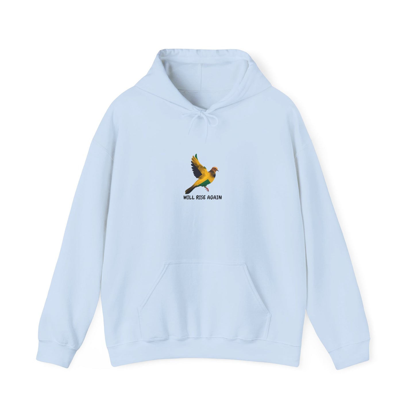 Will Rise Again' Flying Bird Jamaica tribute  Comfort Hoodie