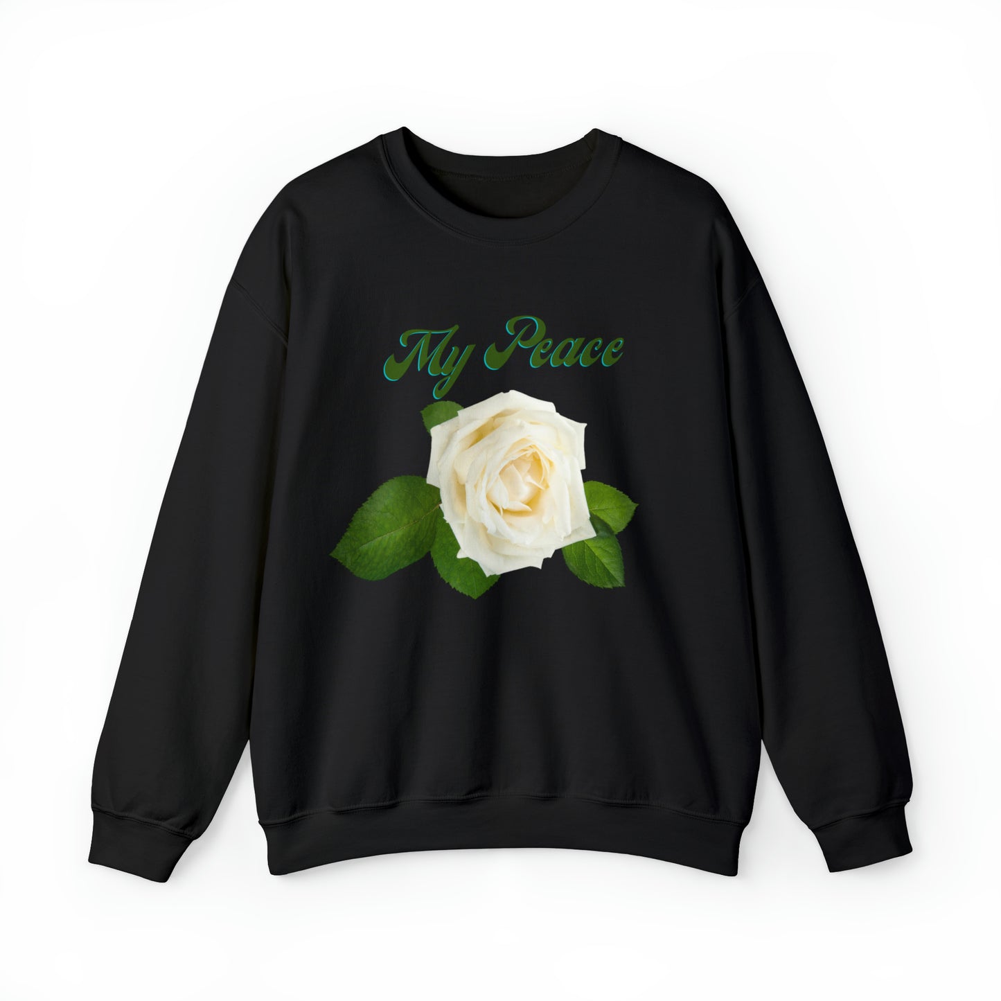 White Rose Design Statement Sweatshirt Gift