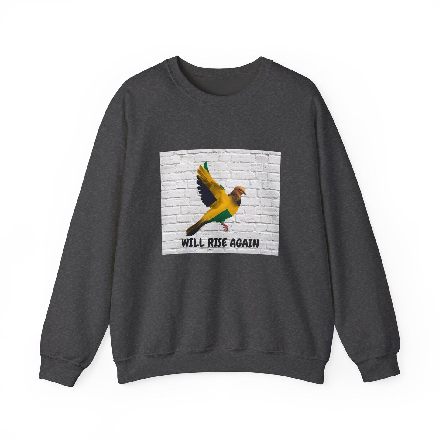Will Rise Again Bird Graphic Pullover Sweatshirt ED