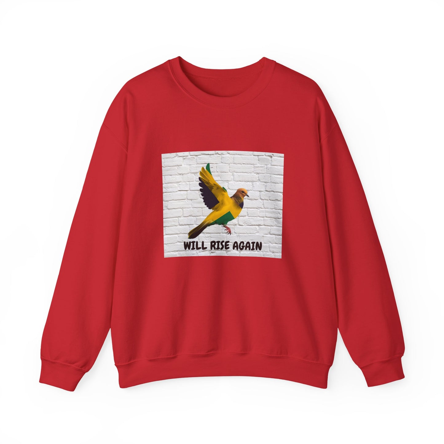 Will Rise Again Bird Graphic Pullover Sweatshirt ED