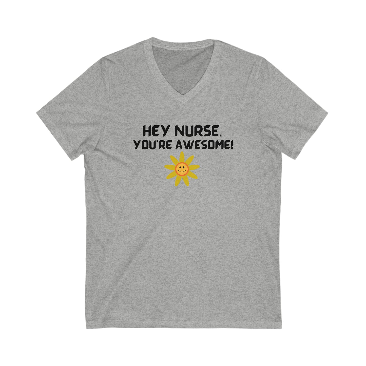 AWESOME NURSE V NECK T SHIRT GIFT FOR NURSE