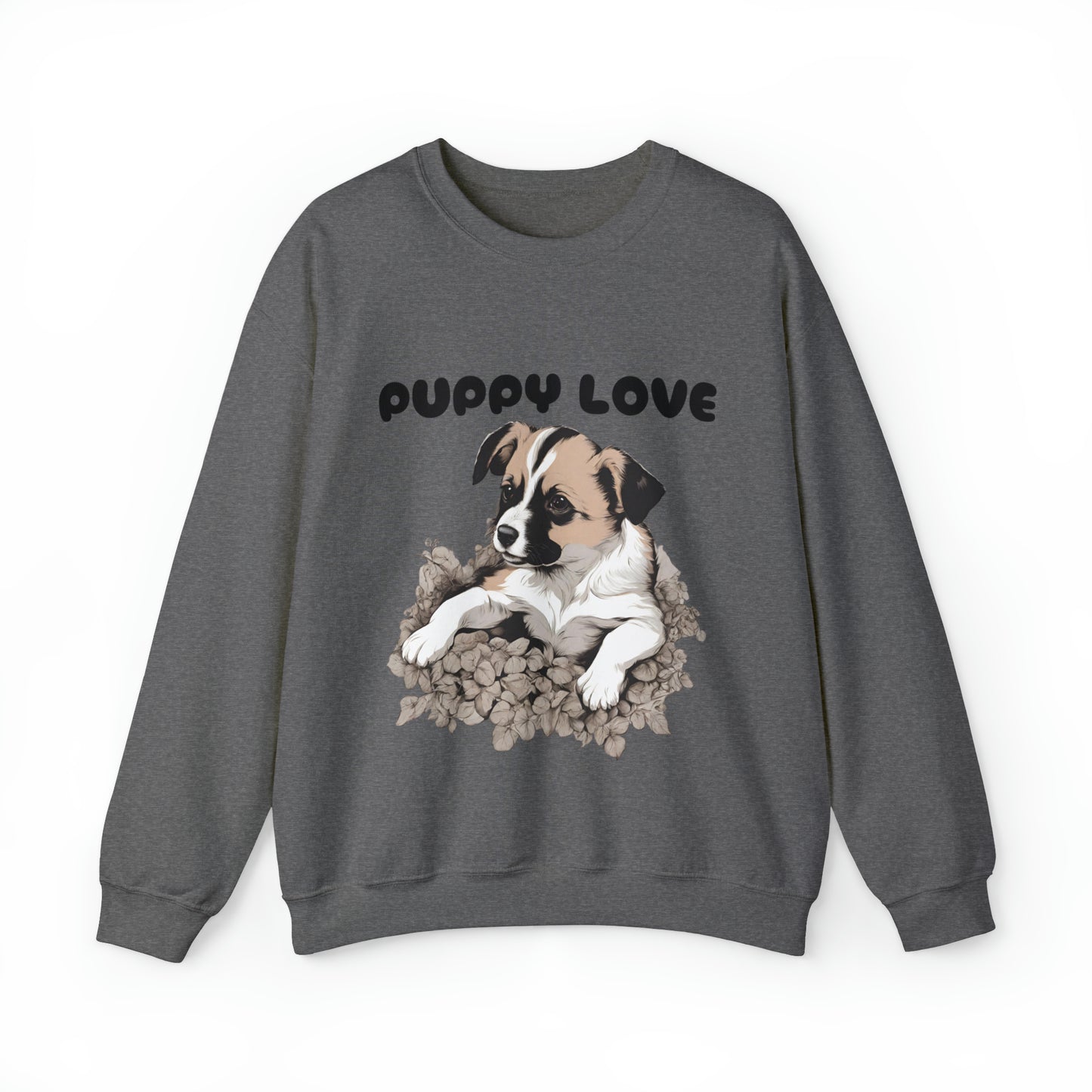 Puppy Love Puppy Pic Design Crewneck Sweatshirt