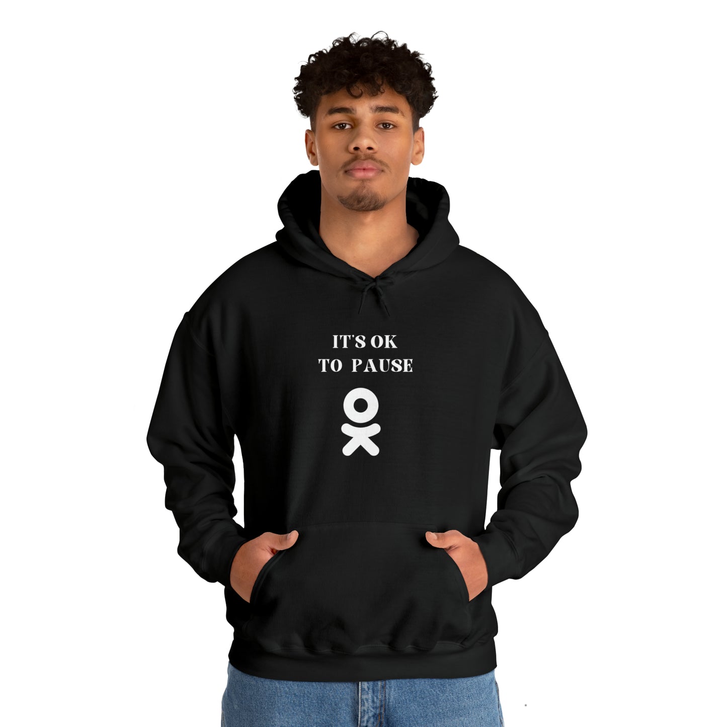 It's ok to pause hooded sweatshirt gift  inspirational words  hoodie gift to encourage. sweatshirt gifts for friends