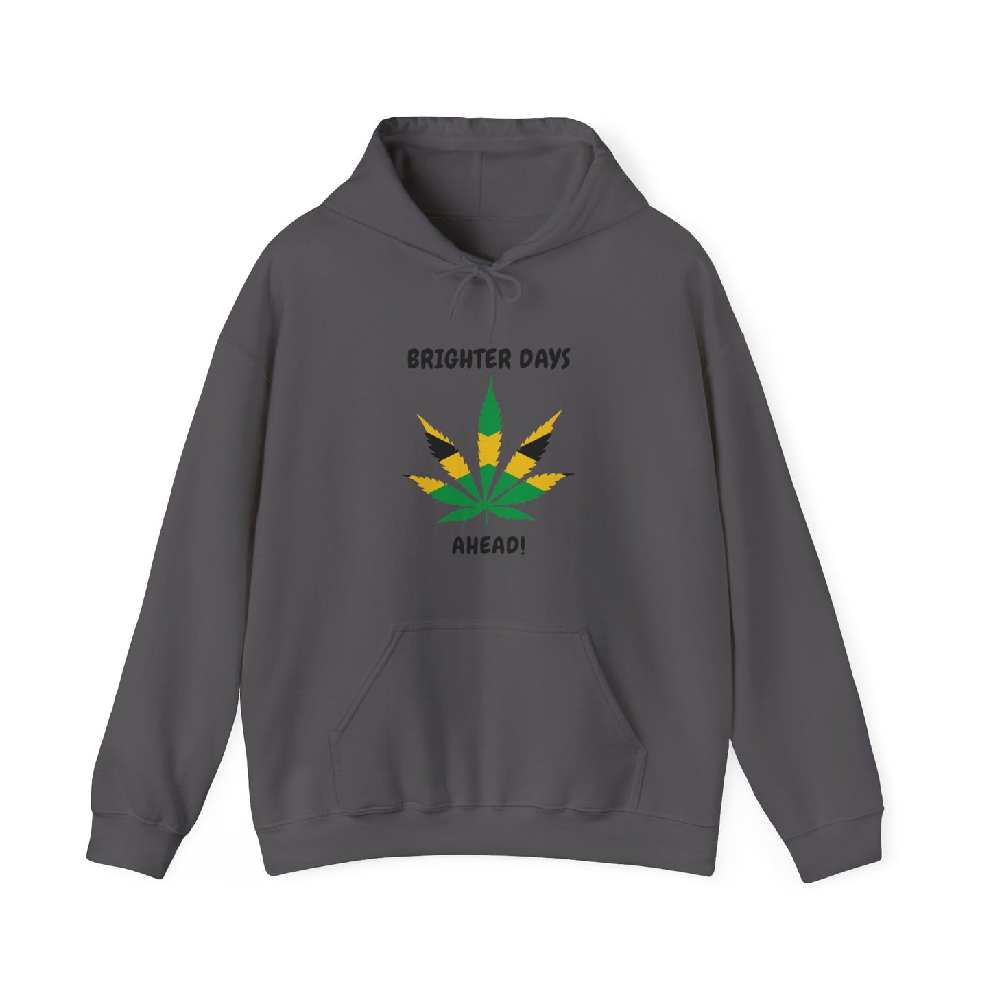 "Brighter Days Ahead!" Jamaica Leaf Graphic Pullover