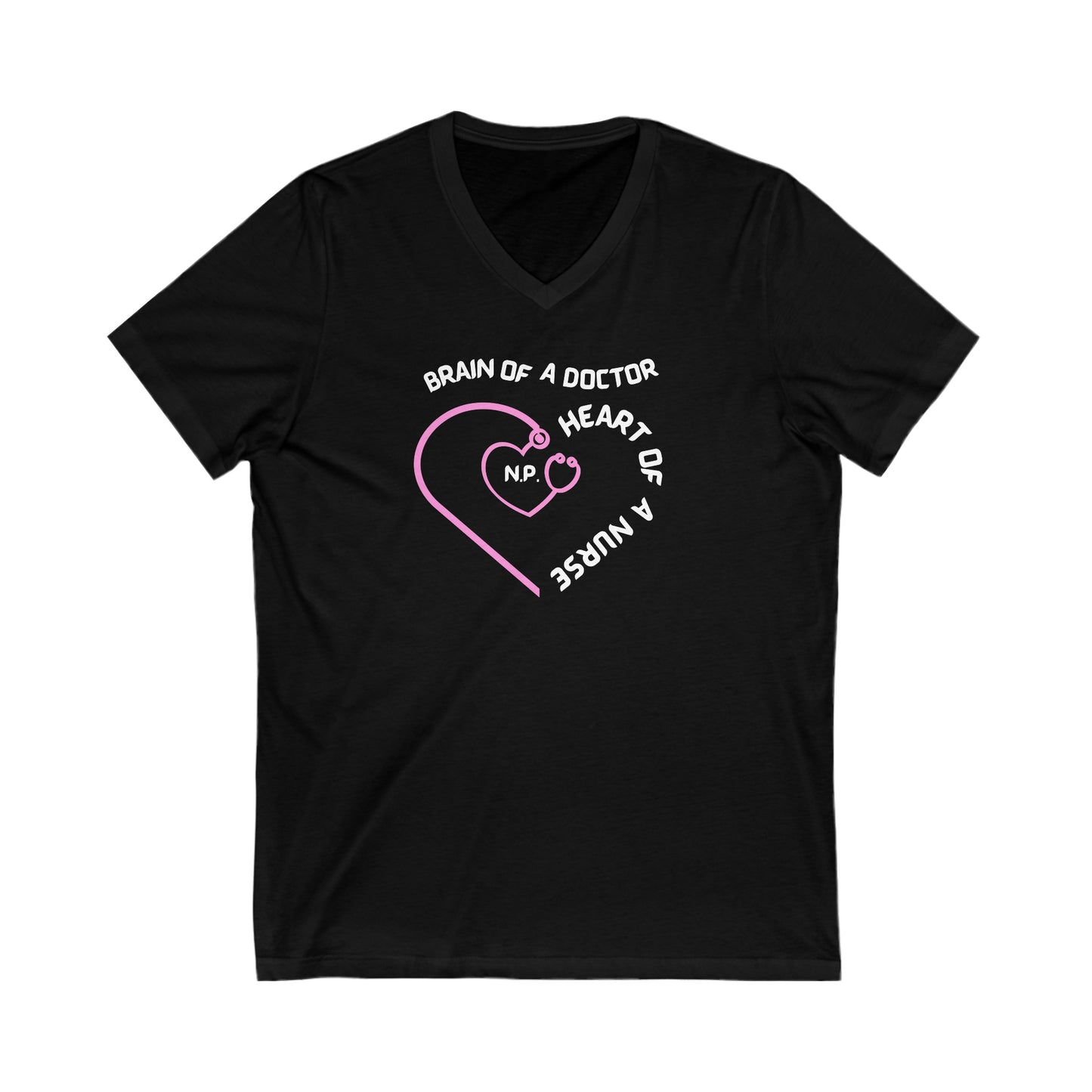 HEART OF A NURSE CUTE V NECK TEE SHIRT GIFT FOR NURSE PRACTITIONER