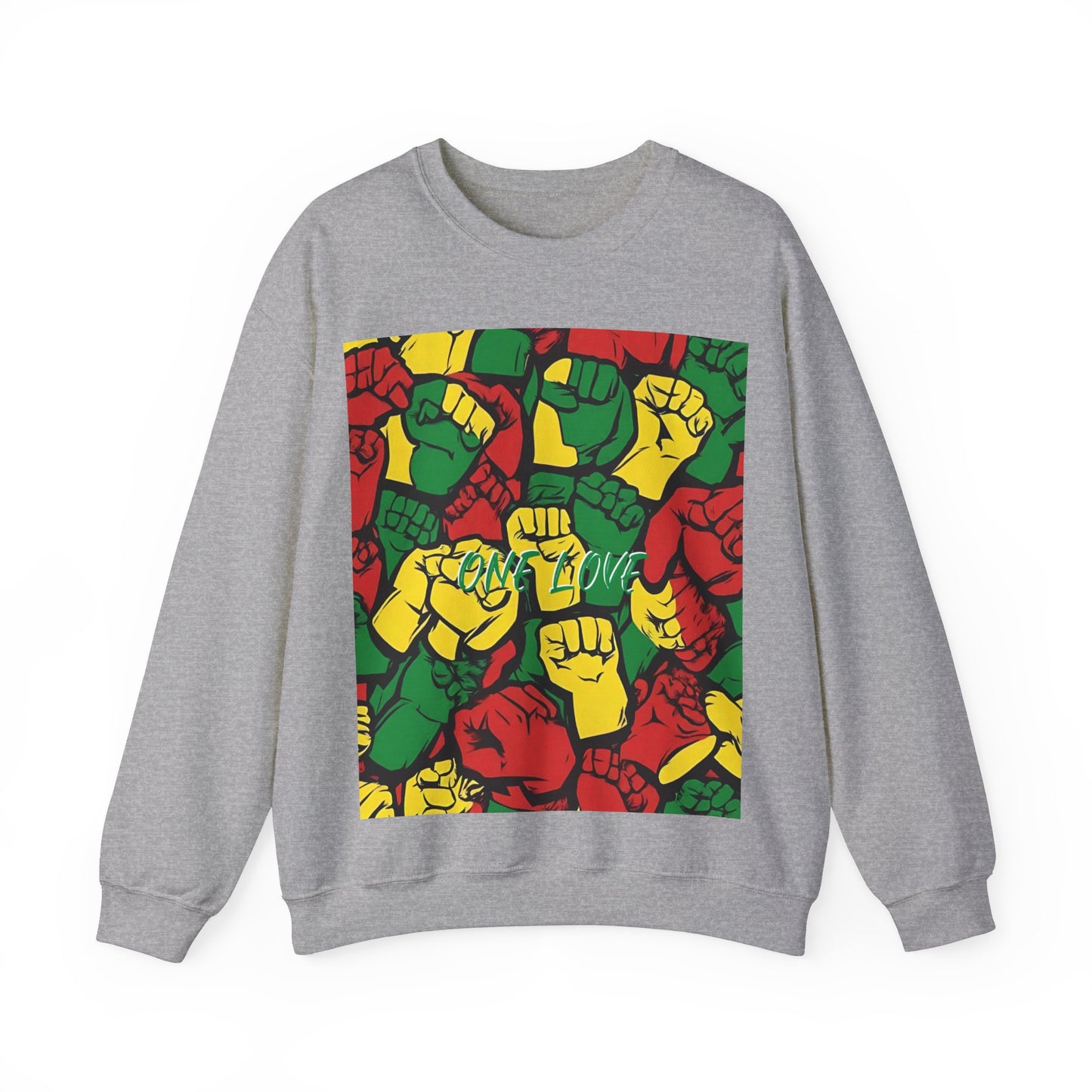 ONE LOVE CLENCHED FIST DESIGN SWEATSHIRT GIFT