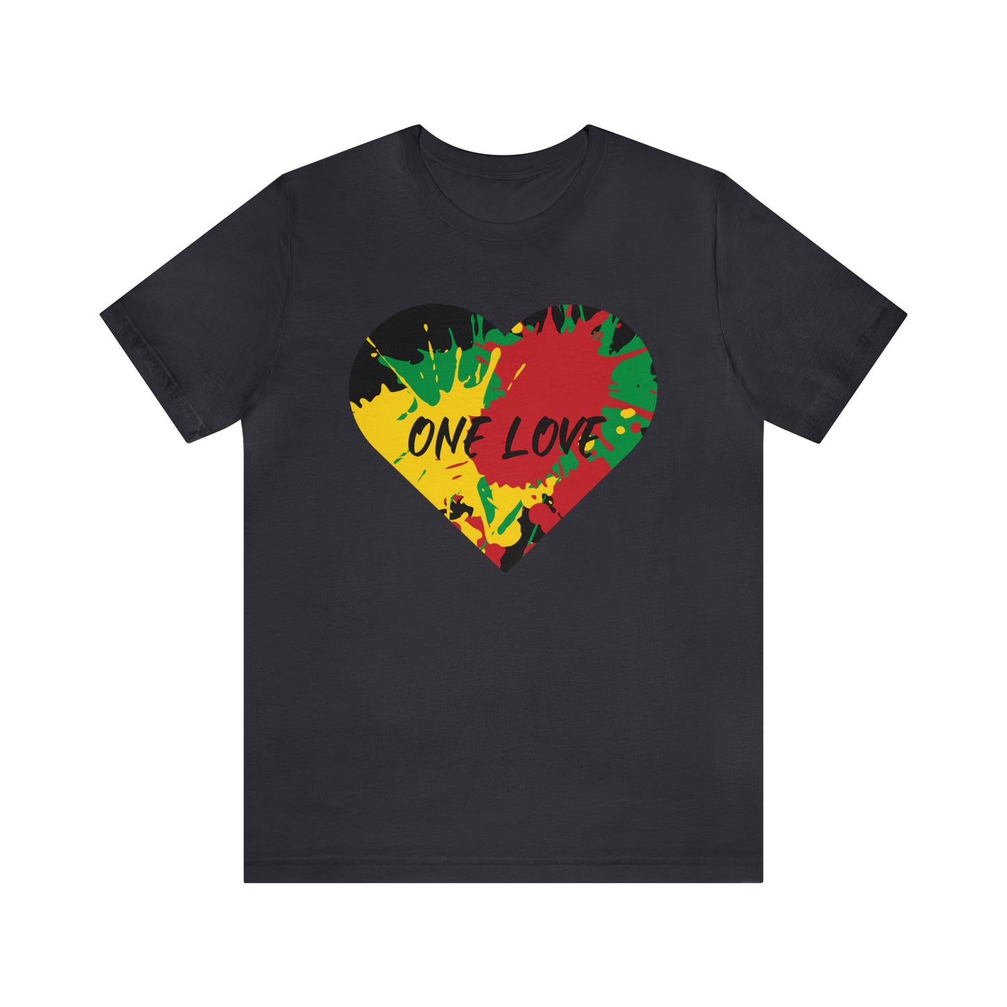 ONE LOVE GRAPHIC ROOTS ART DESIGN TEE SHIRT