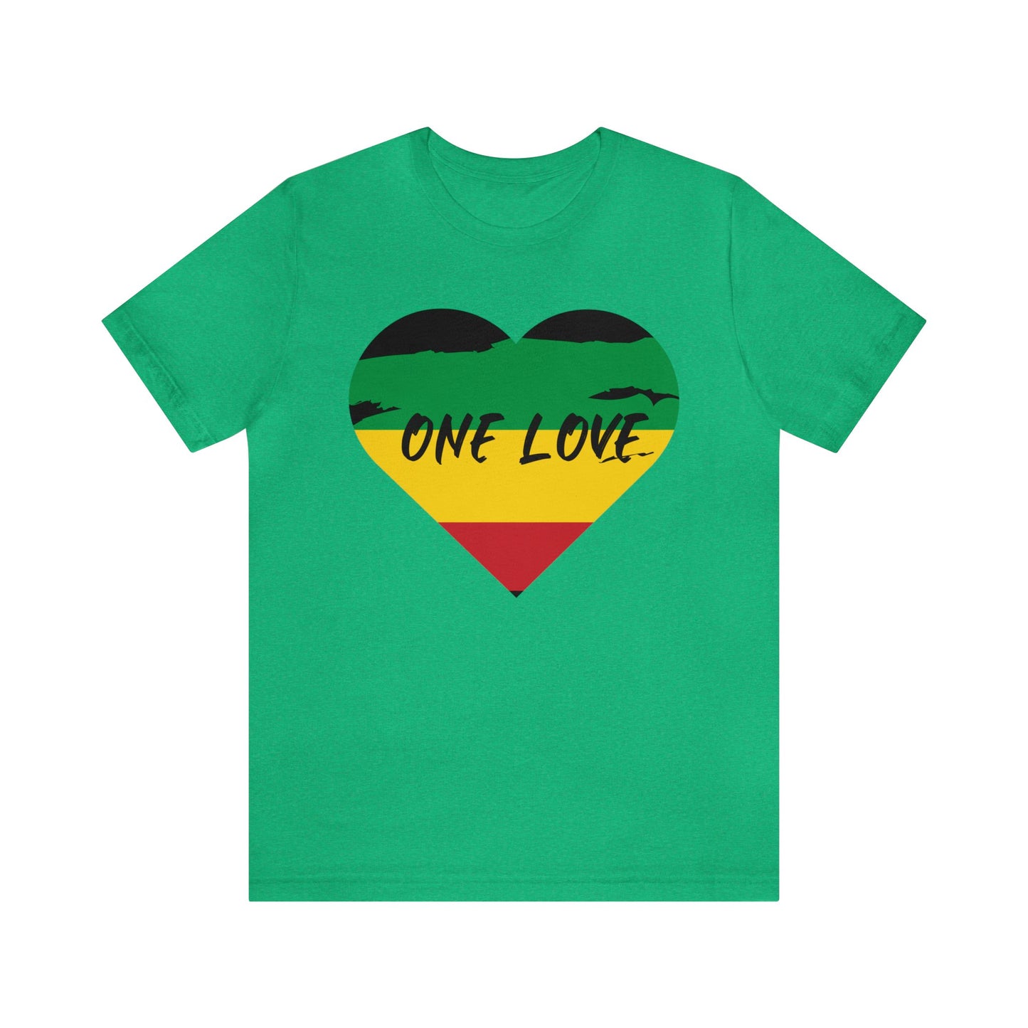 ONE LOVE RASTAH DESIGN UNISEX TEE SHIRT