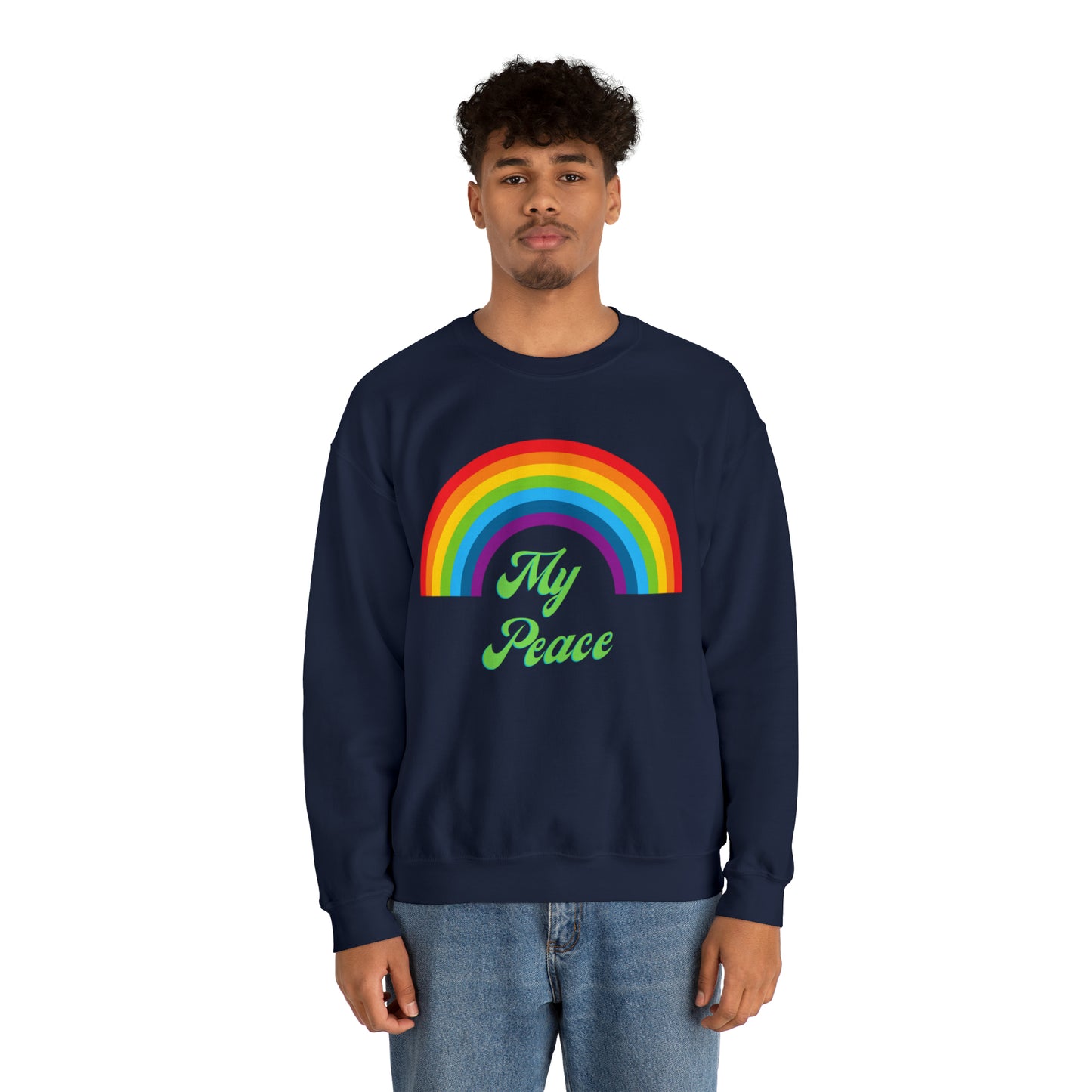 Rainbow Design Statement Crewneck Sweatshirt Gift