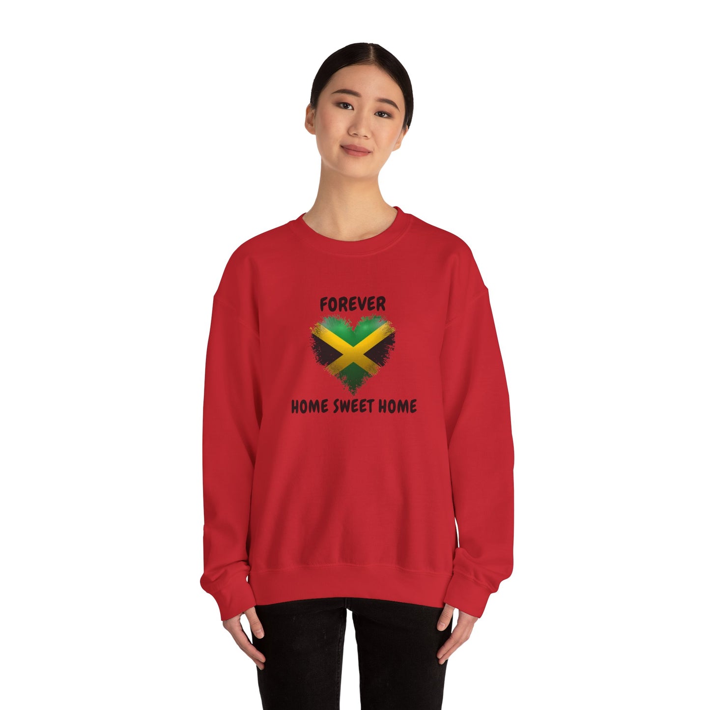 Love Jamaica Heart Crewneck Sweatshirt