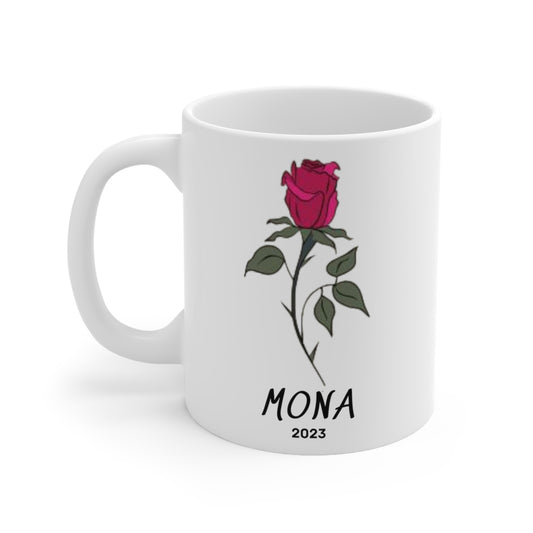 Birth Month flower mug (June)